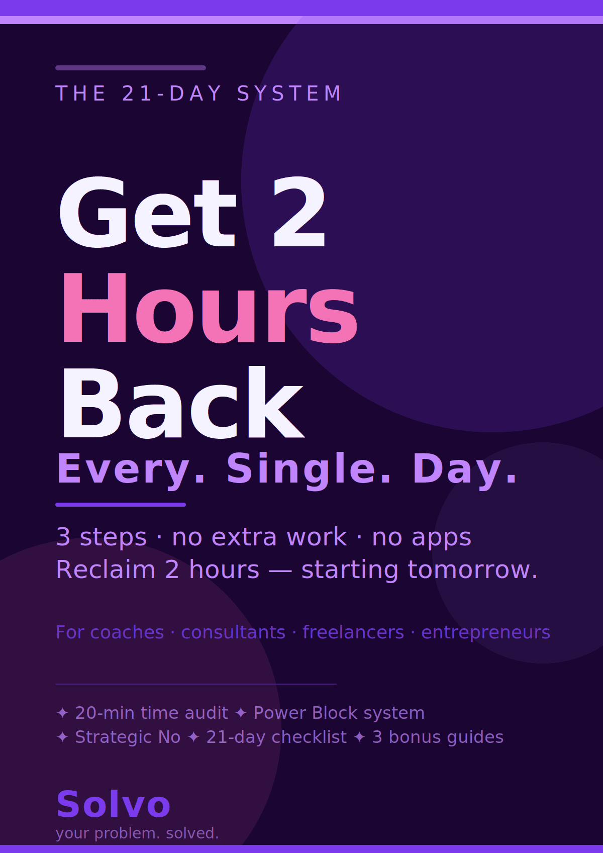 Get 2 Hours Back — The 21-Day System