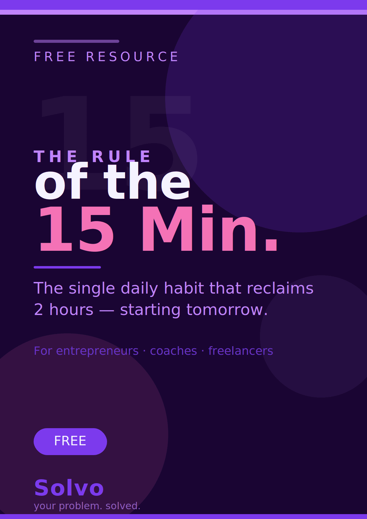 The 15-Minute Rule