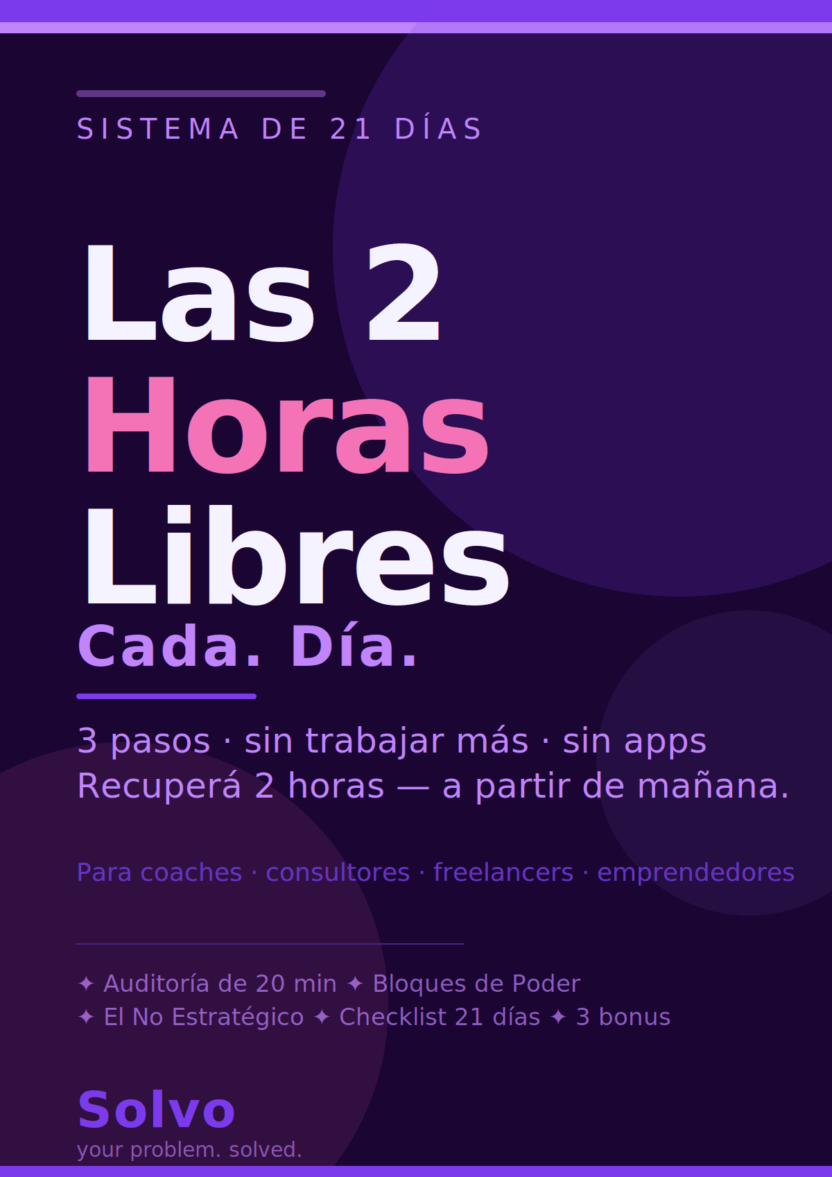 Las 2 Horas Libres — El Sistema de 21 Días